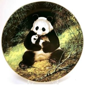 NWOT W L George Plates—“The Panda” By Will Nelson Last Of Their Kind—1988